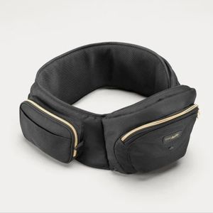 Tushbaby Hip Carrier, black and gold